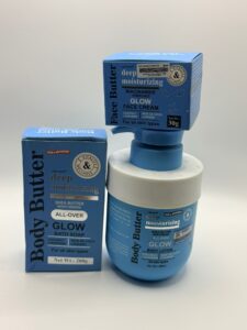Clini Tone Body Butter Radiant Shea Butter and A Glow Body Lotion, Body soap, Face soap