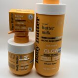 Clini -tone Body Butter Radiant Vitamin E and A Glow Body Lotion Plus Lactic Acid, Orange And Arbutin Set